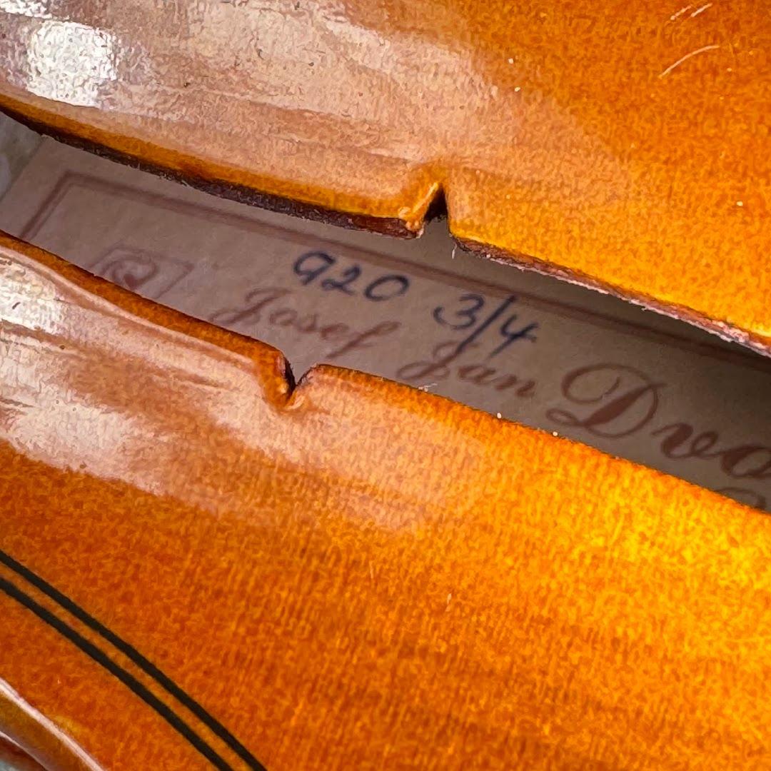 チェコ製　Josef Jan　J.J.Dvorak　#920　バイオリン　3/4
