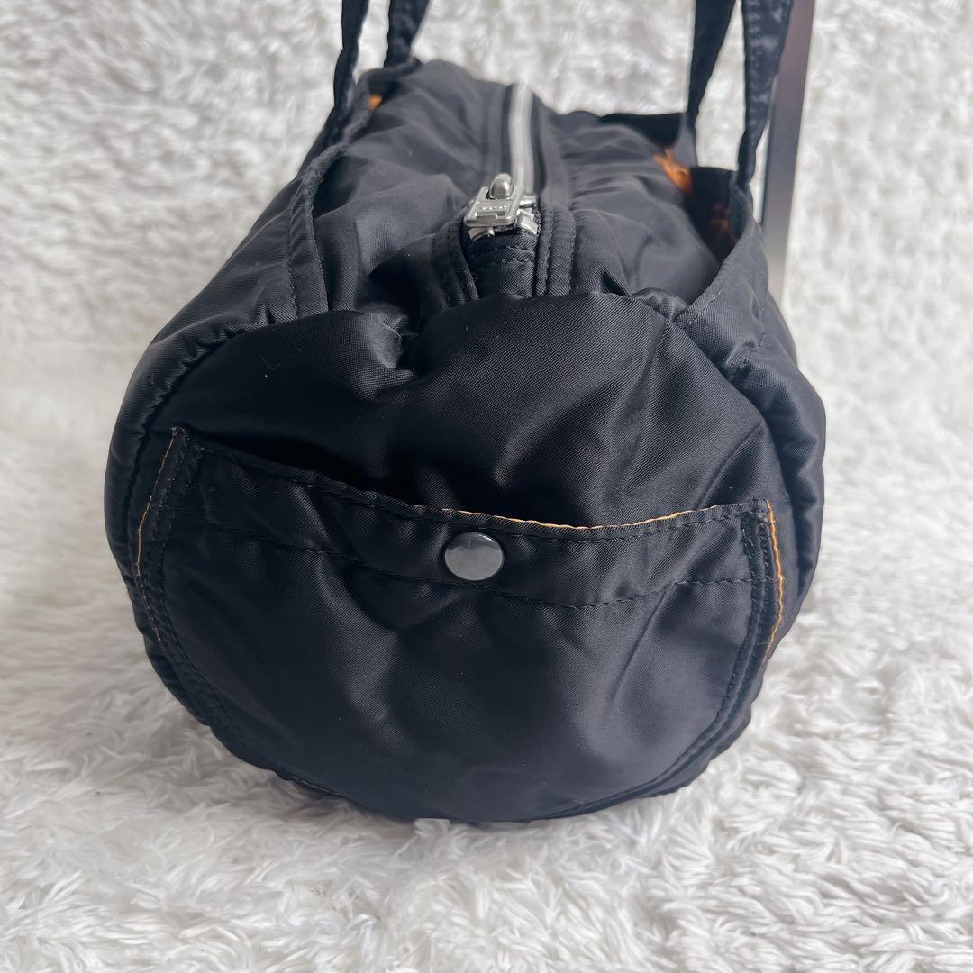 未使用級 ポーター タンカー ミニボストン ブラック ダッフルバッグ 肩がけ