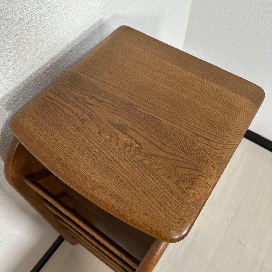 【展示品】浜本工芸 スリッパラック 木製 棚 花台 電話台 収納棚 ※i4※