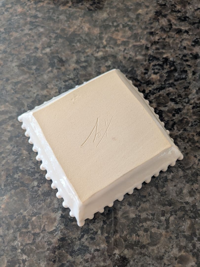 *未使用*　aya courvoisier　スクエアプレート　XS