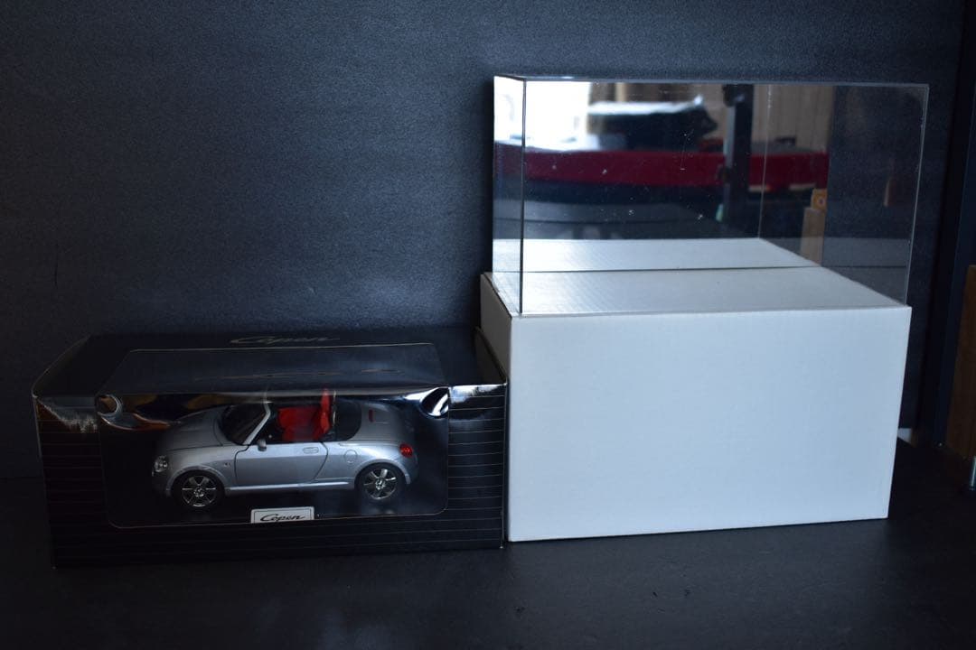 [非売品] 1/18 ディーラー特注 ダイハツ コペン 純正クリスタルケース付き