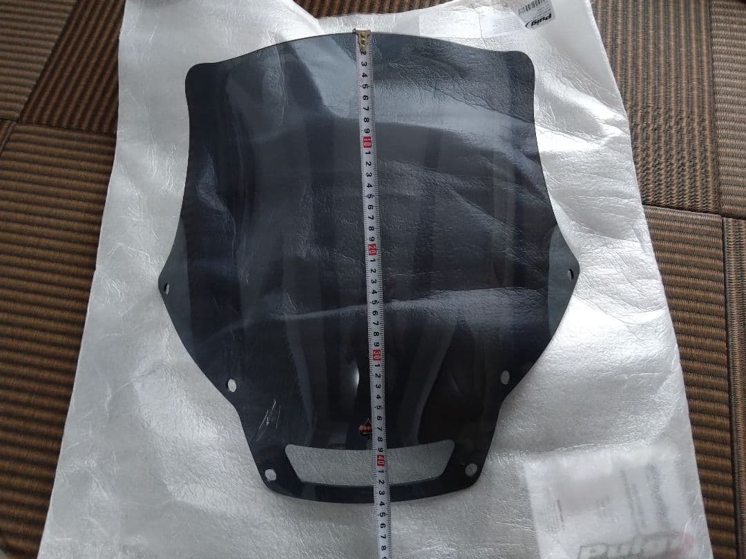 ローライダーST クロックワークス フレア ウインドシールド 10インチ