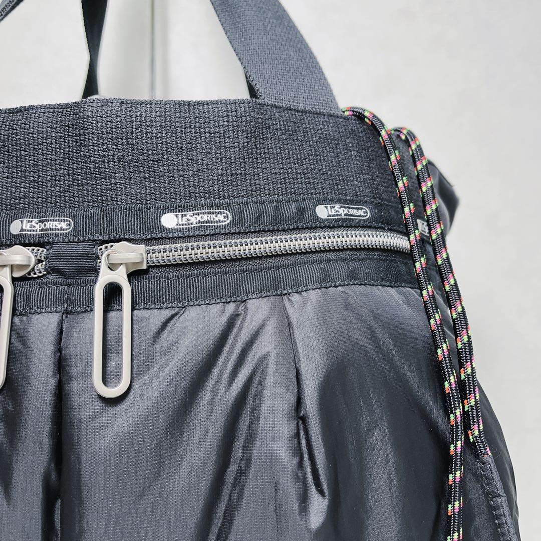 レスポートサック　大草直子コラボ　ドロストリングトート トートバッグ 黒