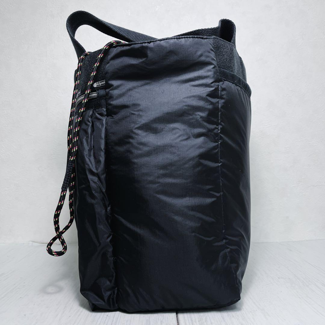 レスポートサック　大草直子コラボ　ドロストリングトート トートバッグ 黒