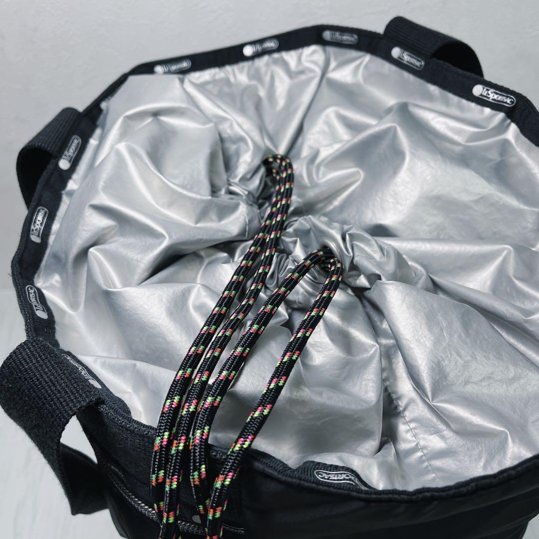 レスポートサック　大草直子コラボ　ドロストリングトート トートバッグ 黒