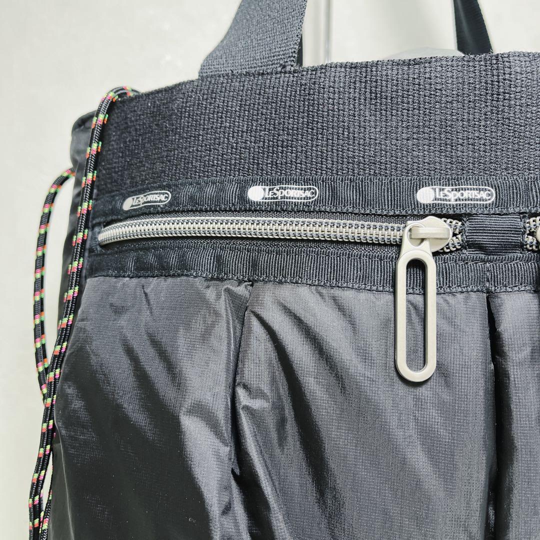 レスポートサック　大草直子コラボ　ドロストリングトート トートバッグ 黒