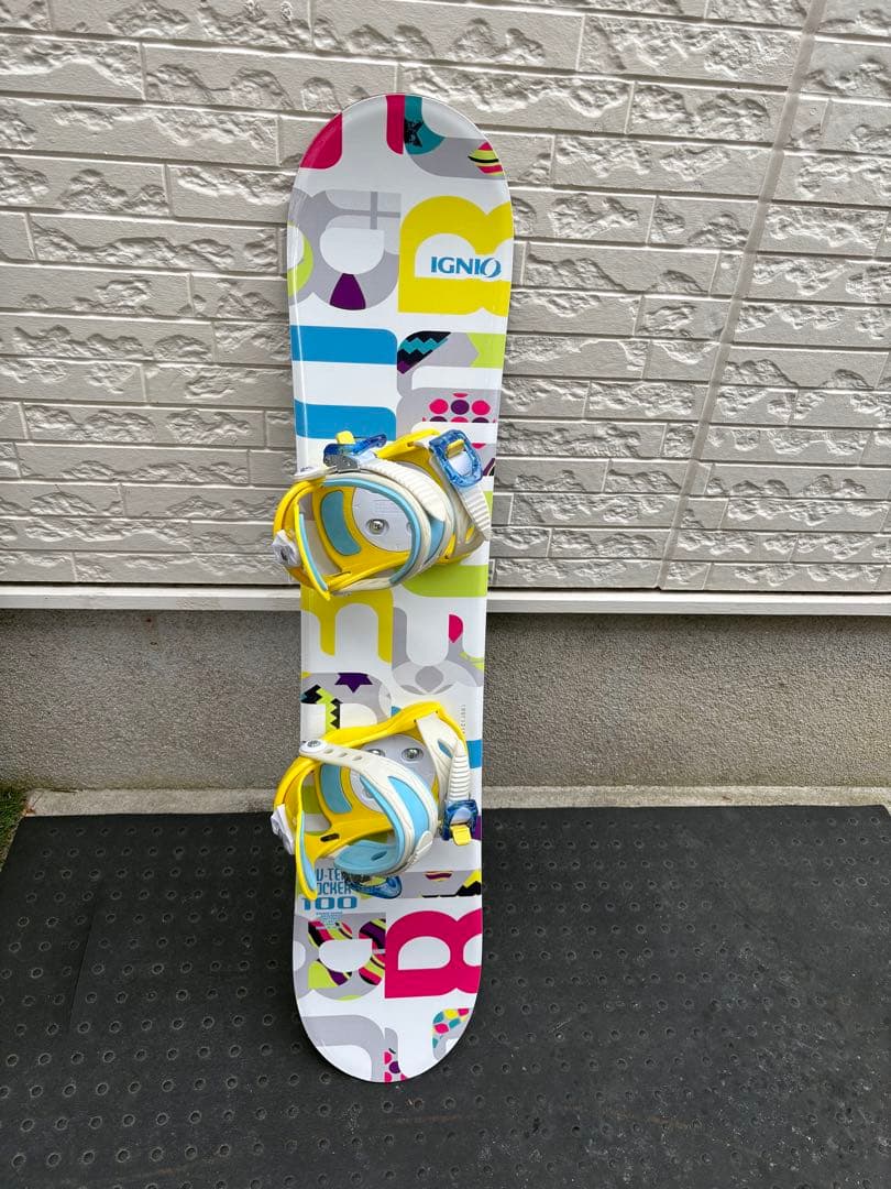 スノーボード2点セット IGNIO 100cm イグニオ キッズ 子供 ジュニア