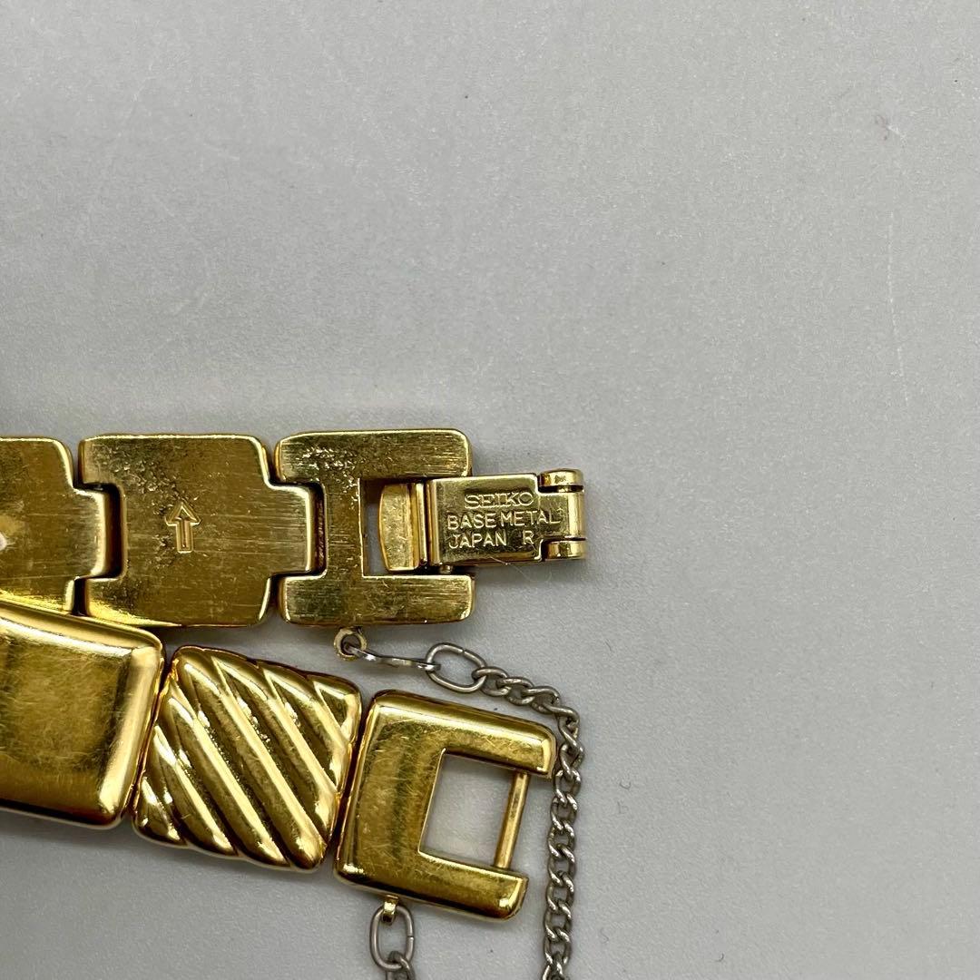 新品電池✨️SEIKO 腕時計 スクエア ゴールド クオーツ
