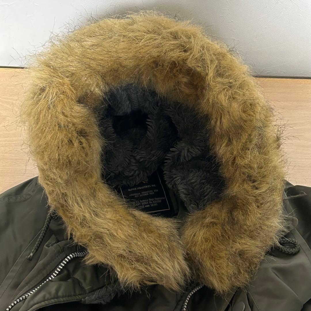 ALPHA アルファ N-3B フライトジャケット カーキ▪XLサイズ