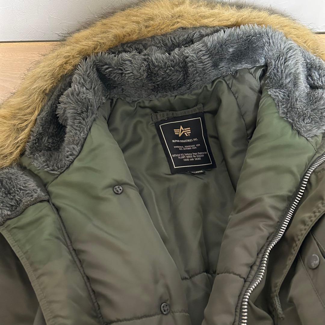 ALPHA アルファ N-3B フライトジャケット カーキ▪XLサイズ