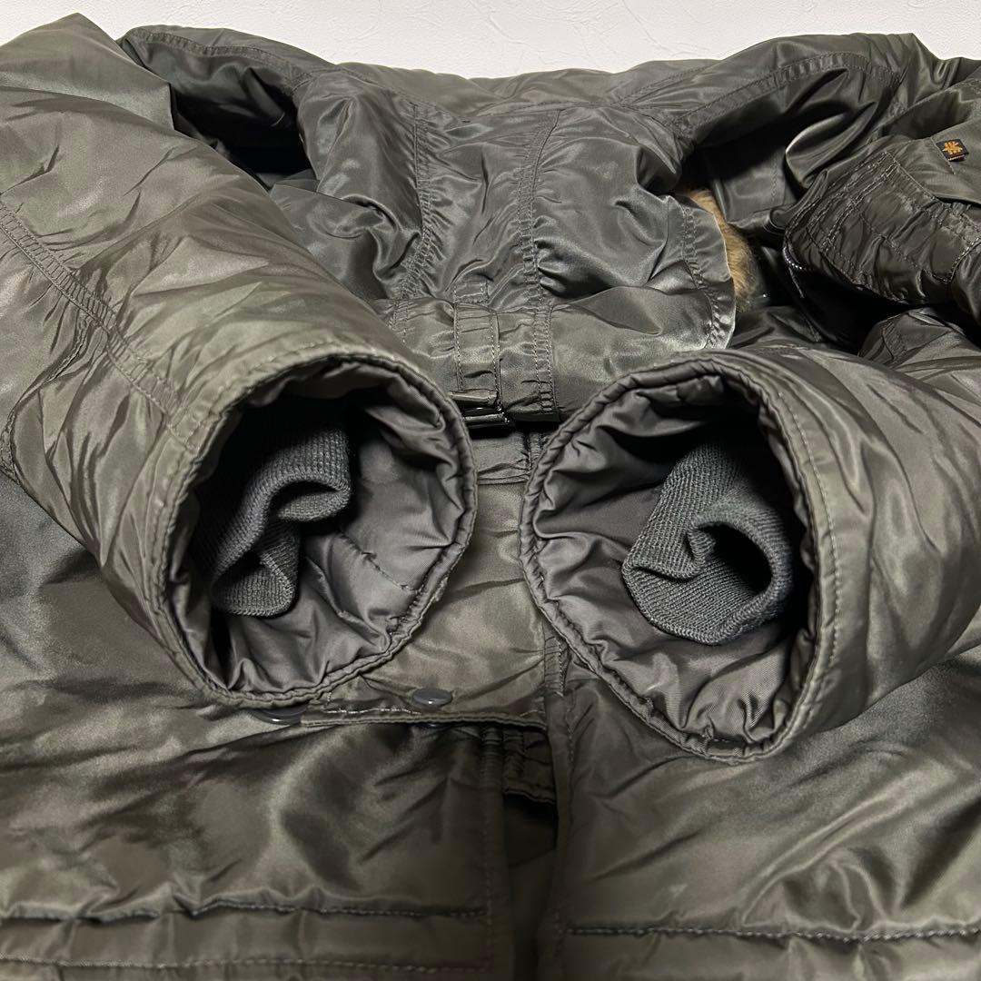 ALPHA アルファ N-3B フライトジャケット カーキ▪XLサイズ