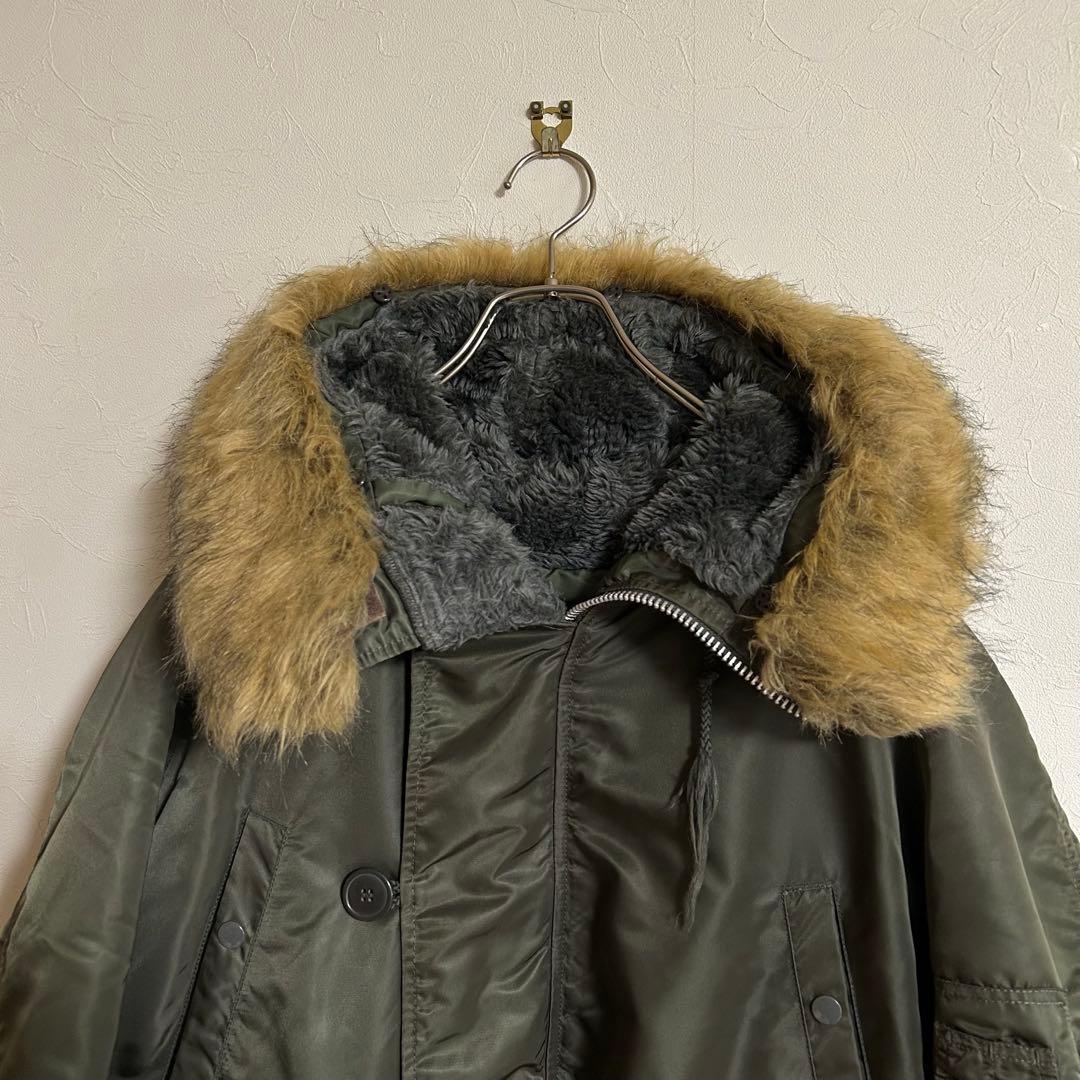 ALPHA アルファ N-3B フライトジャケット カーキ▪XLサイズ