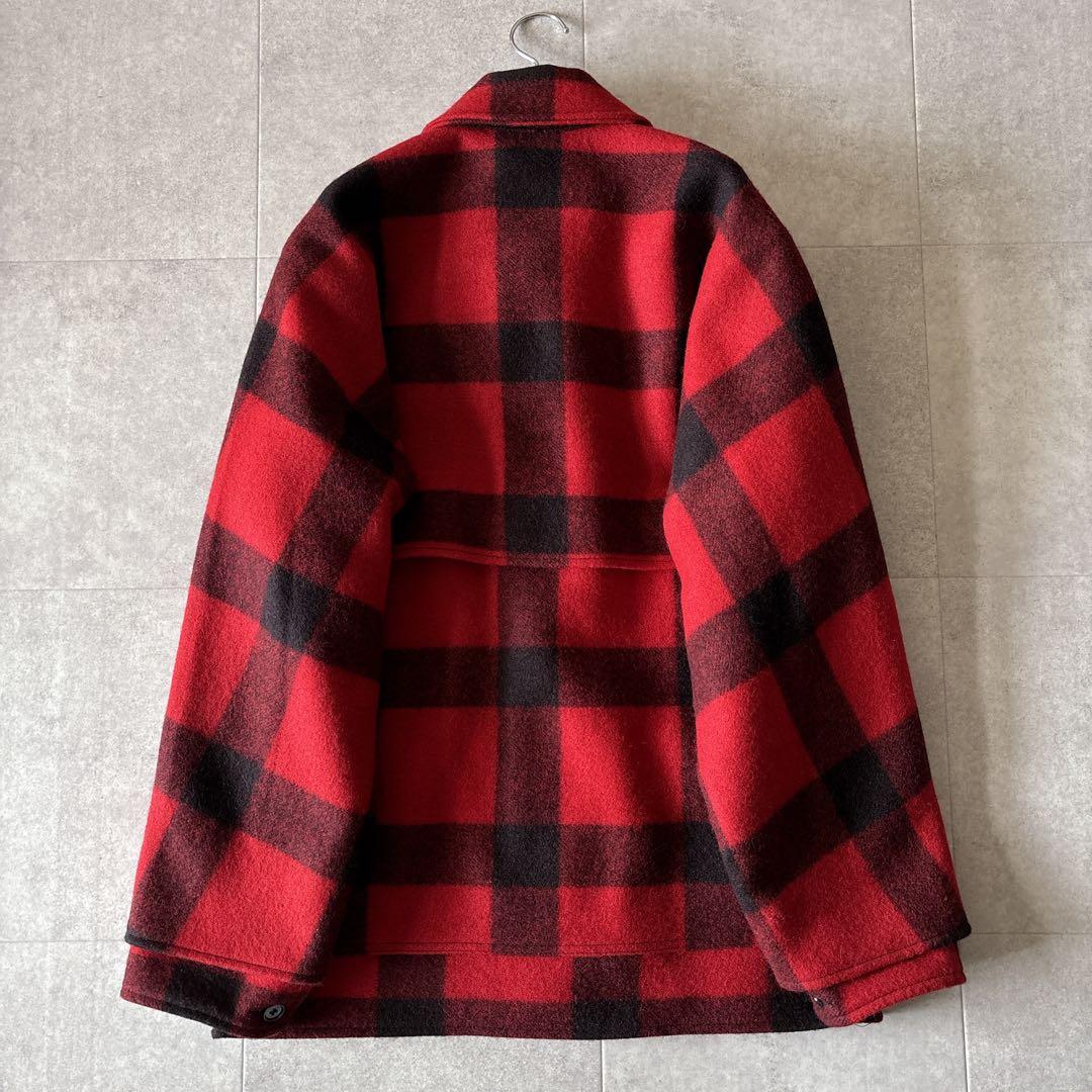 極美品✨️フィルソン マッキーノウールクルーザージャケット 42 赤黒 USA製