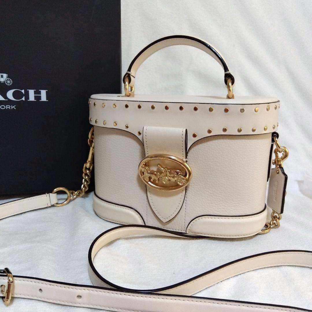 COACH ジョージ ジェム ショルダーバッグ バニティ バッグ レザー