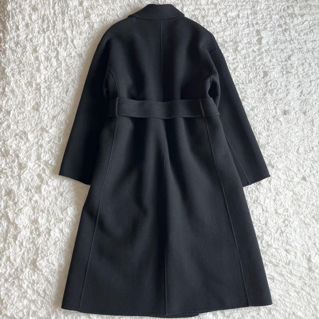 N.O.R.C ノーク ウールメルトンリバーコート ダブルフェイス ベルテッド