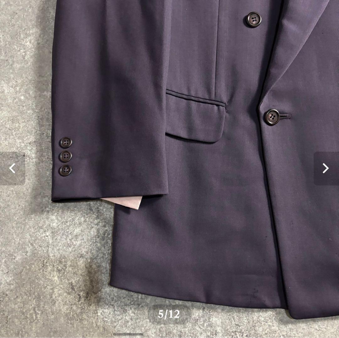 【vintage】セットアップ ダブルスーツ パープル 極上ウール ビンテージ