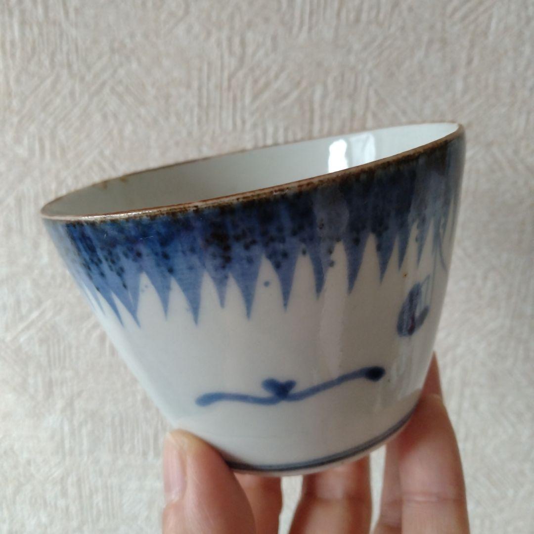 【秋の感謝セール！〜9/28まで】古伊万里染付雷獣雨降り文蕎麦猪口在銘