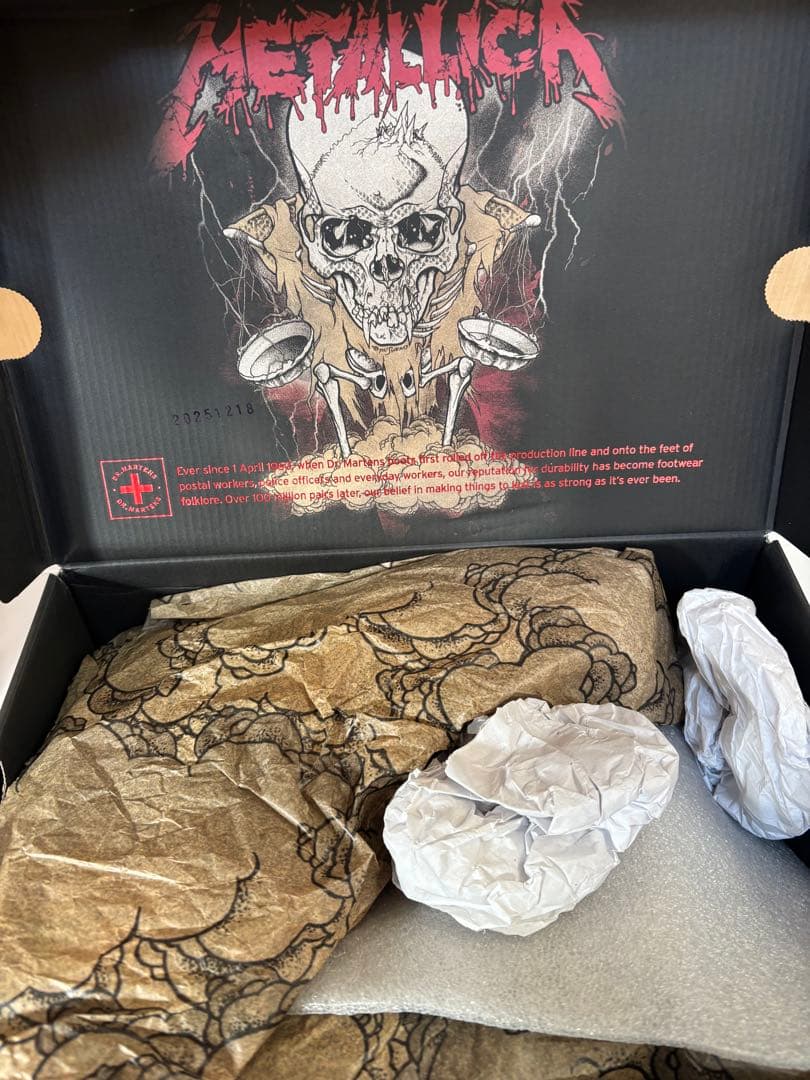 Dr.Martens 1460 llica Skull UK6 8ホール