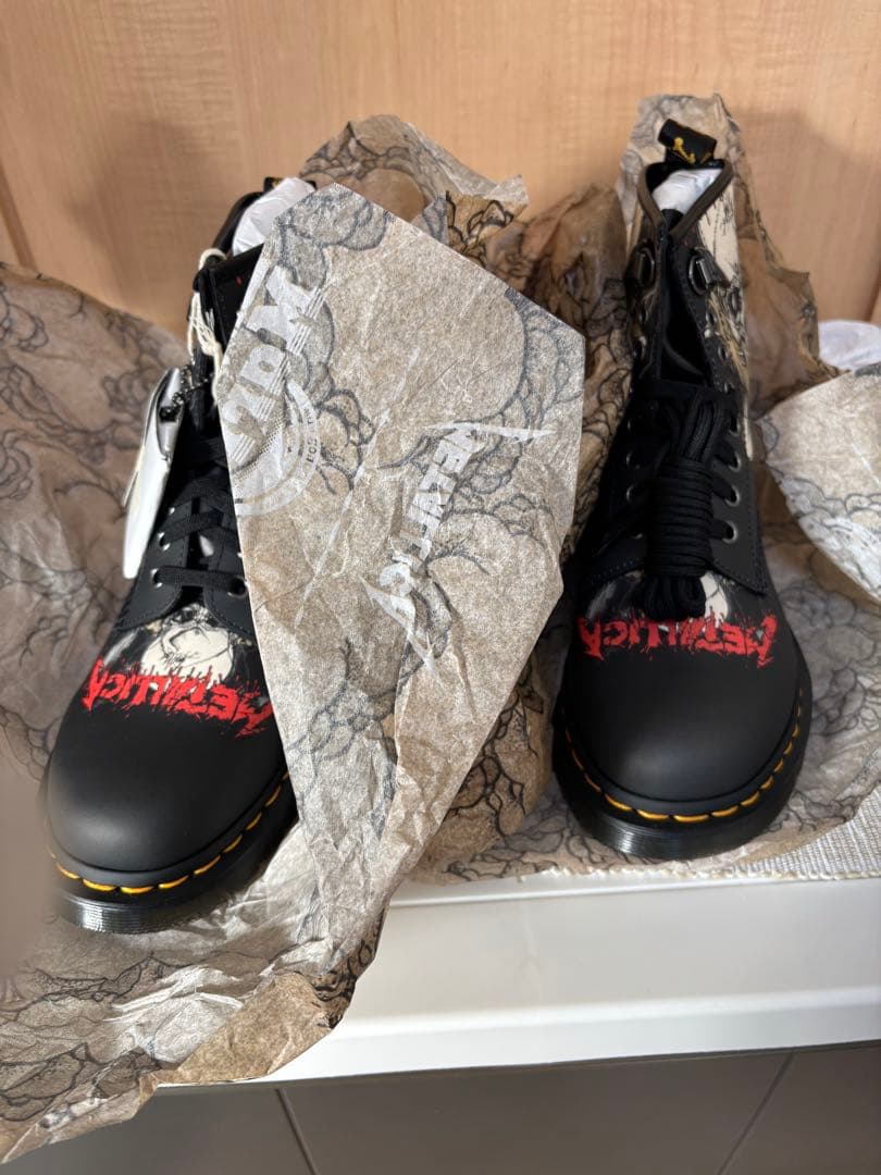 Dr.Martens 1460 llica Skull UK6 8ホール