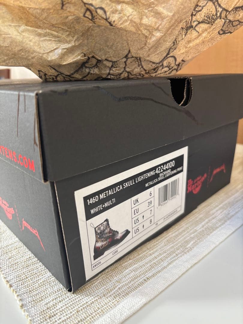 Dr.Martens 1460 llica Skull UK6 8ホール