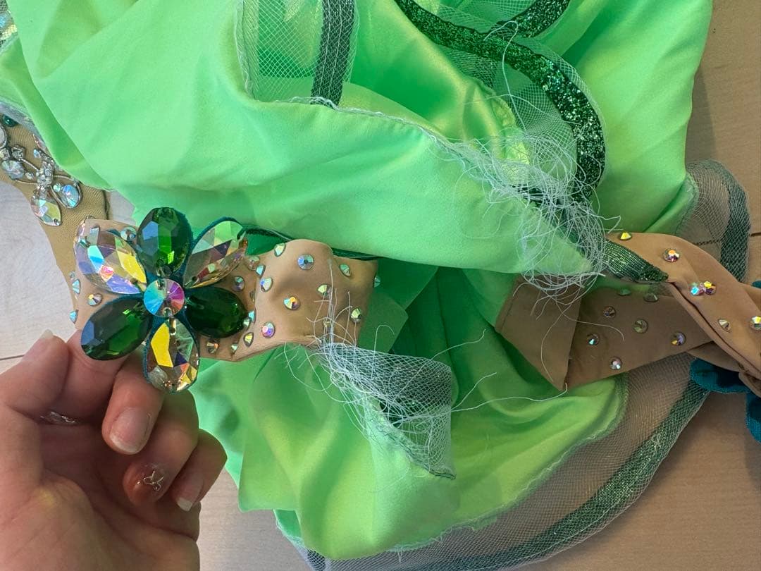 ベリーダンス セットアップ ライトグリーン