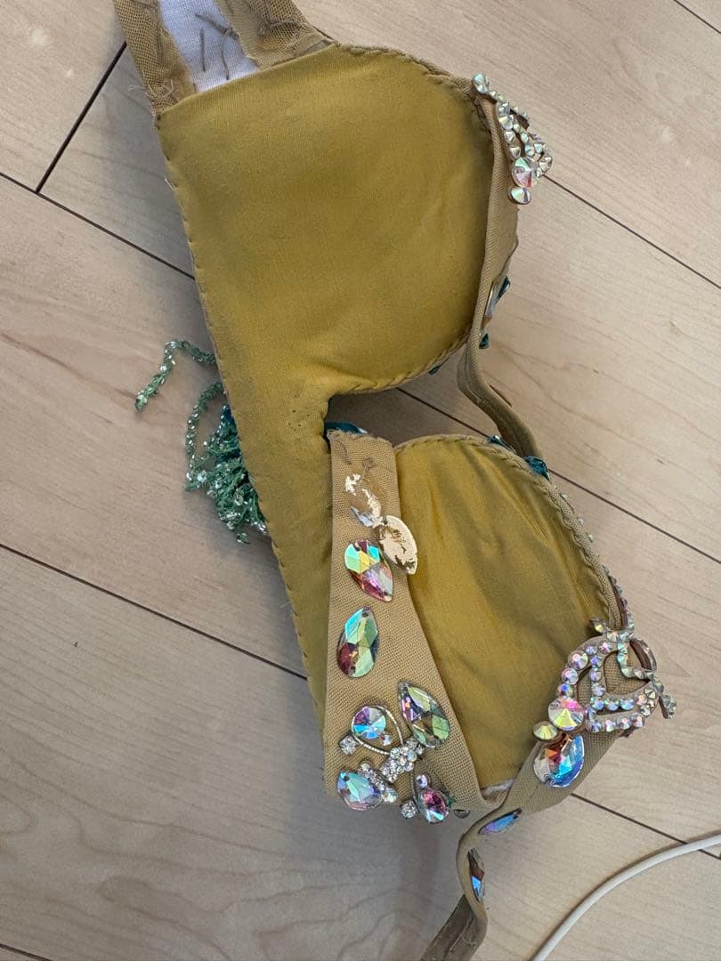 ベリーダンス セットアップ ライトグリーン