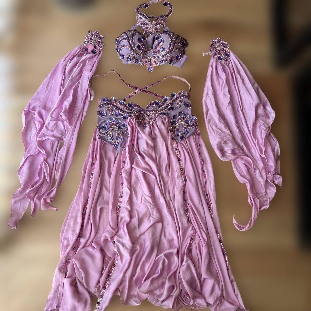 ピンク ベリーダンス衣装セットアップ