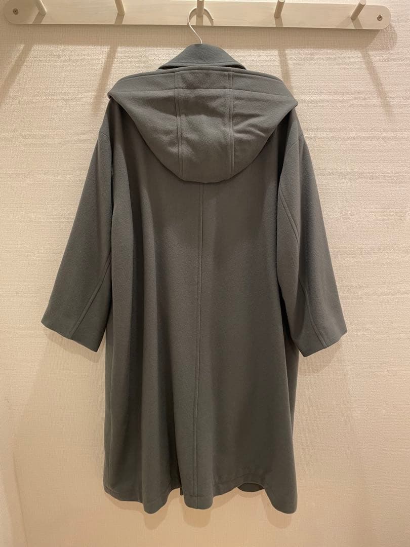 yuni スーパー100トグルボタンコート グリーン