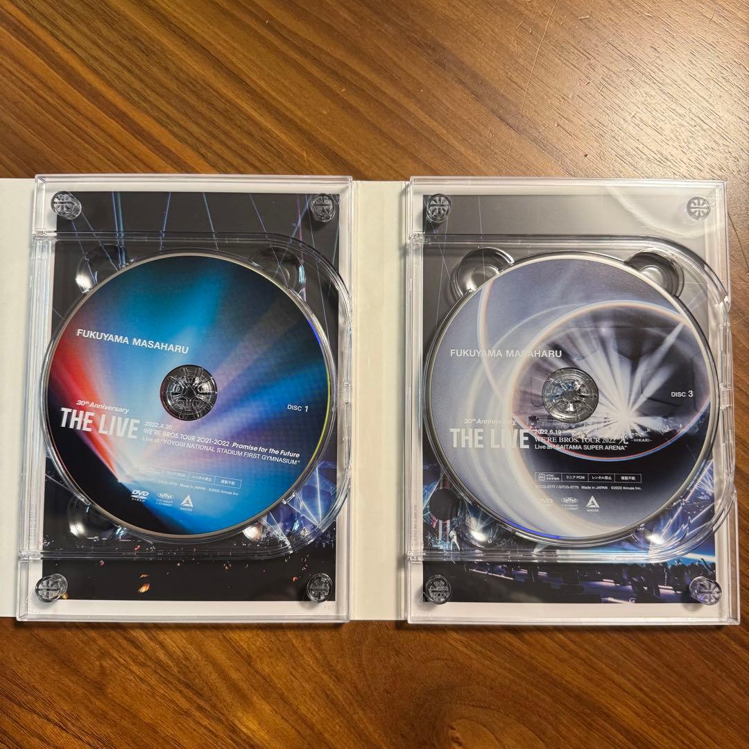 福山雅治　30th Anniversary 「THE LIVE」 初回DVD