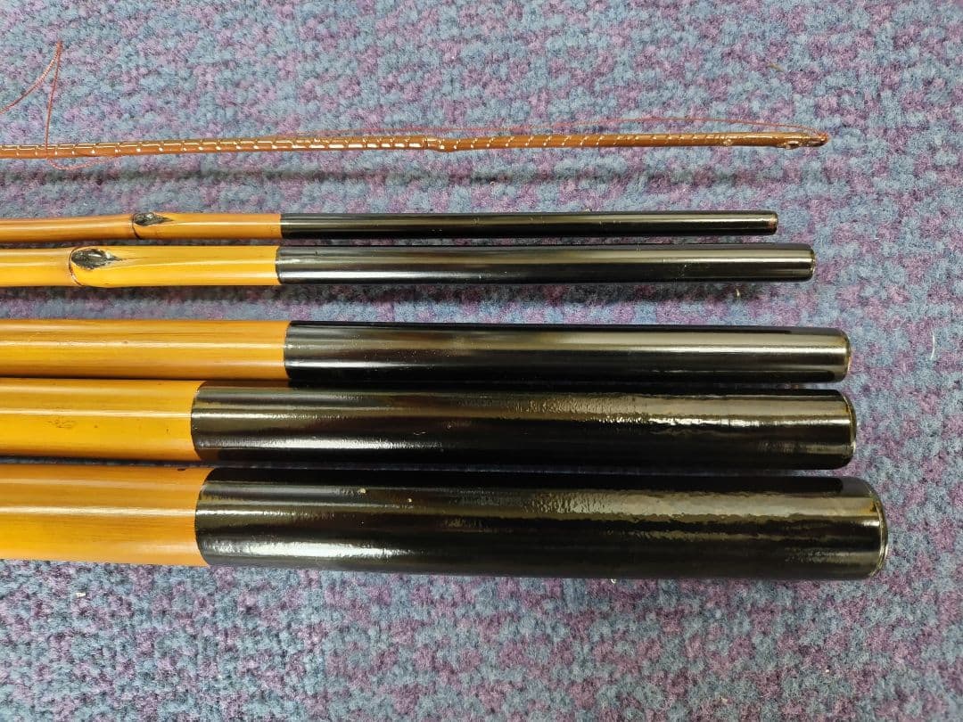 竹製鮎竿6本繋7.2m仁徳作