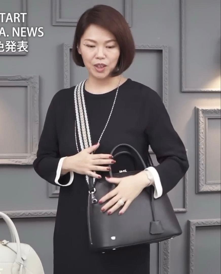 【新品同様美品】ADMJ 牛革シュリンク ラウンドボストンバッグ