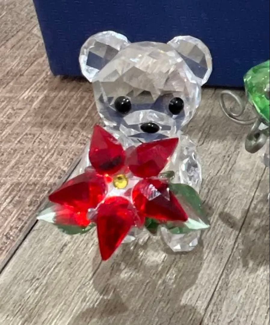 SWAROVSKI スワロフスキー クリスベア ポインセチア