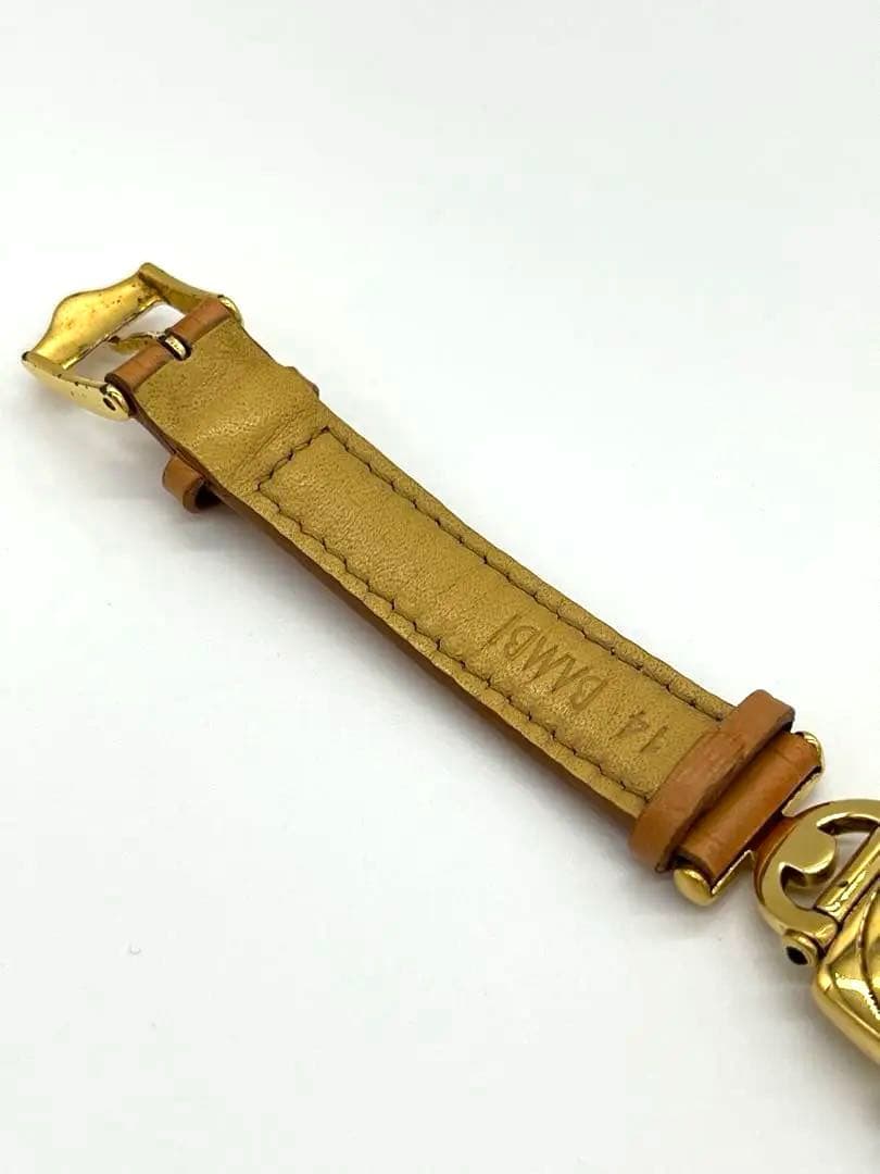 【稼働品】GUCCI 腕時計 6300L 新品電池交換 ホースビット ゴールド