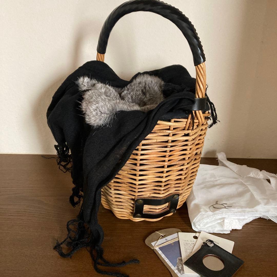 【希少‼︎】ebagos エバゴス　ミニバーキン　ラビットファー被せ