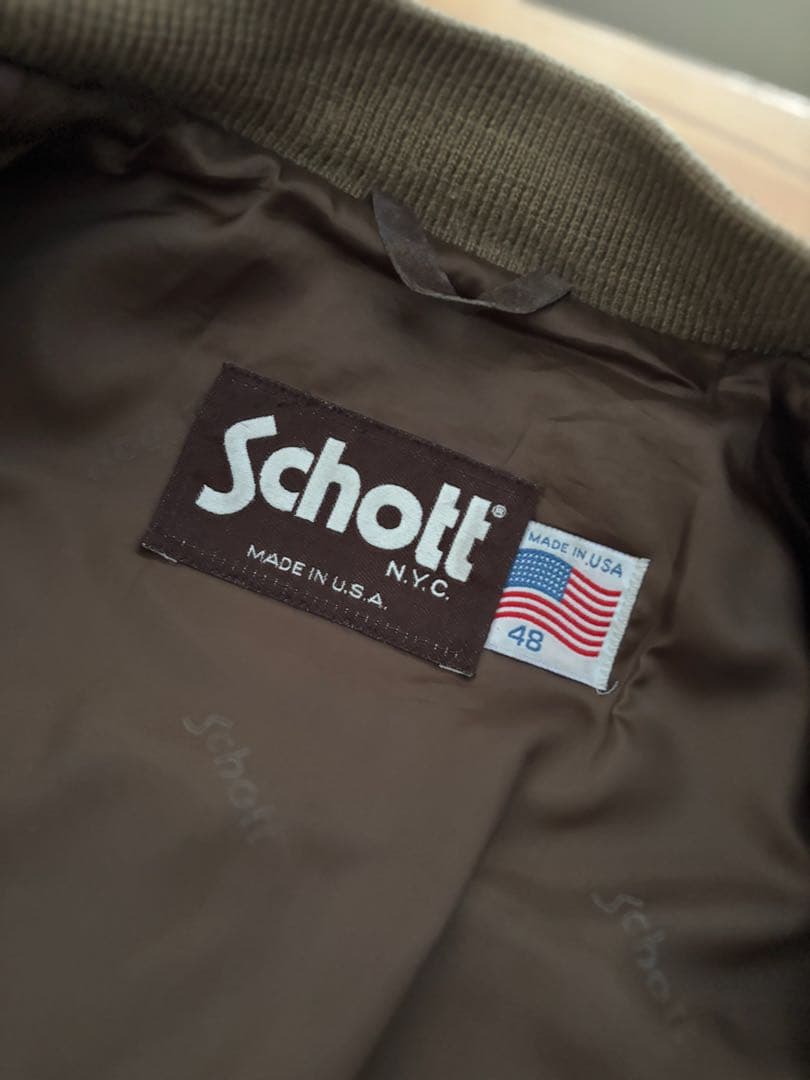 ★Schott 牛革 3L ショット(48)焦茶色