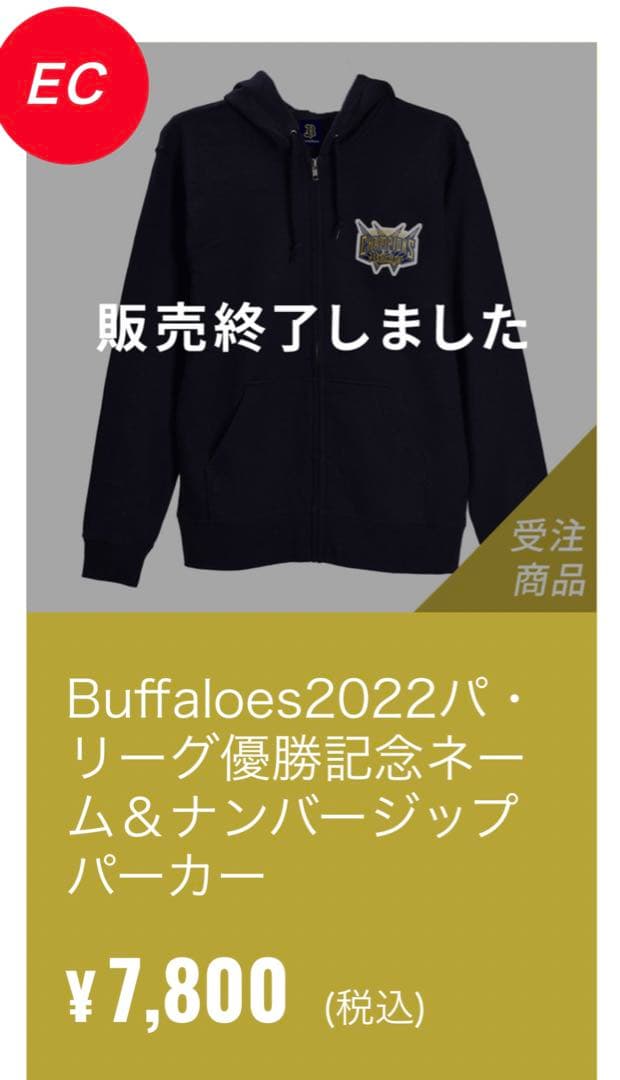 山崎颯一郎 2022年リーグ優勝記念パーカー 受注商品