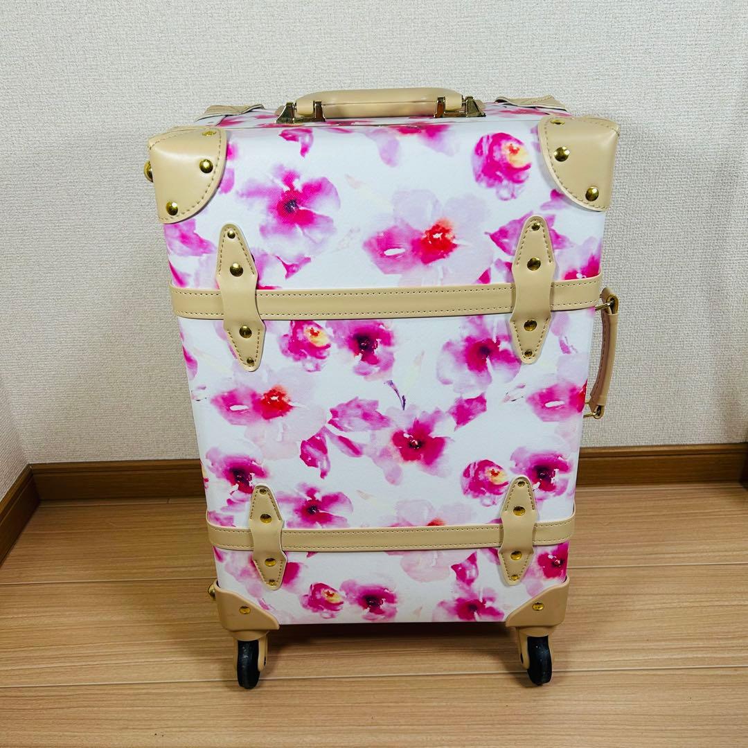 シフレ キャリーケース 旅行カバン ユーラシアトランク ピンク　花柄