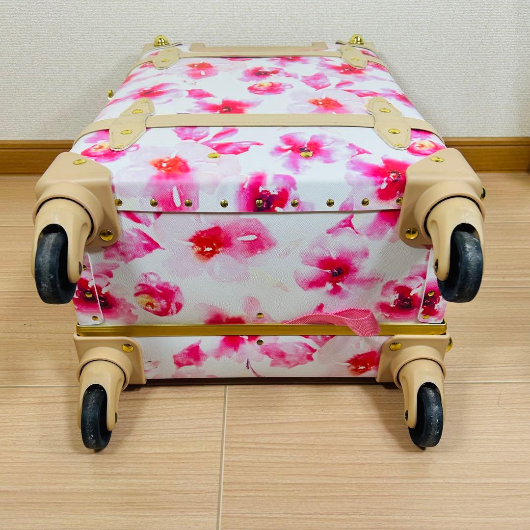 シフレ キャリーケース 旅行カバン ユーラシアトランク ピンク　花柄