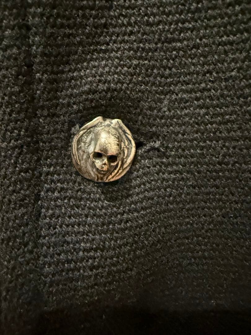 SKULL JEANS レアドクロボタン ウールPコート