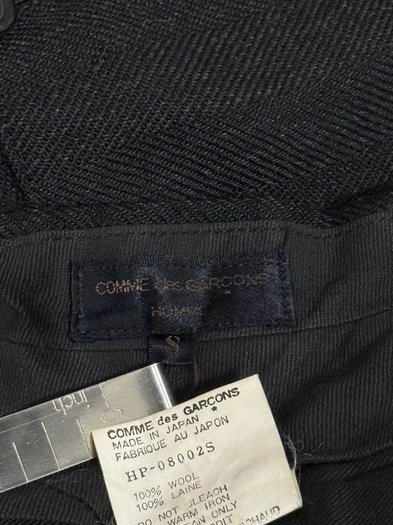 80s コムデギャルソンオム　ウール　ヘリンボーン　トラウザー　スラックス