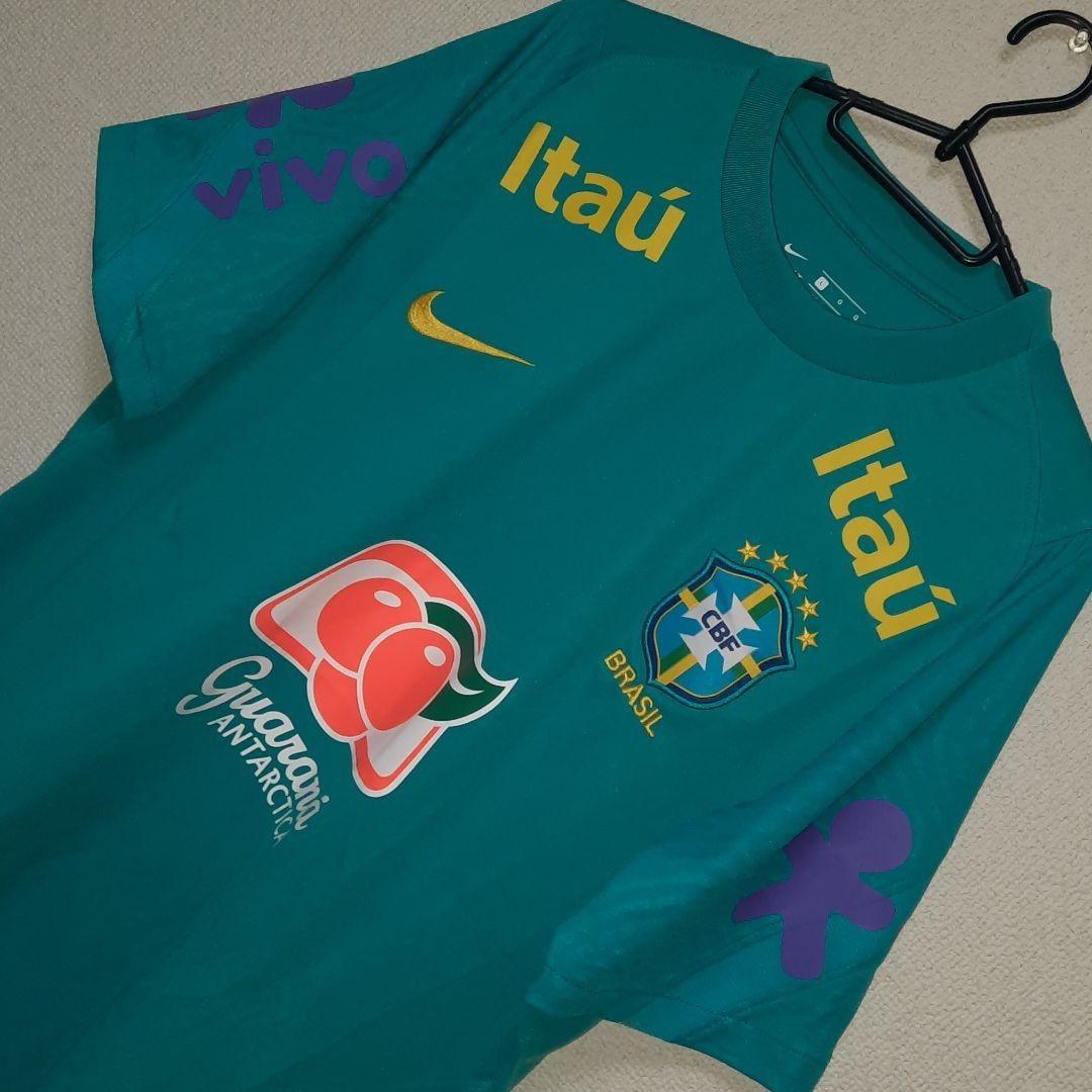 21/22ブラジル代表 トレーニングシャツ フルスポンサーモデル。
