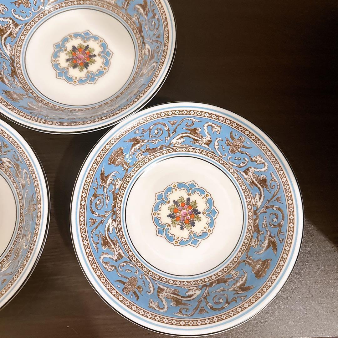 ウェッジウッド フロレンティーン ターコイズ ボウル　5個セット　黒壺