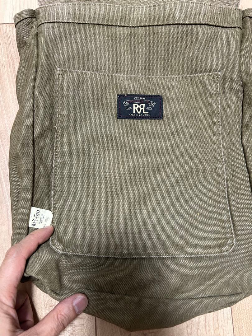 雰囲気抜群　RRL キャンバス　ダック　ショルダーバッグ　 斜め掛け
