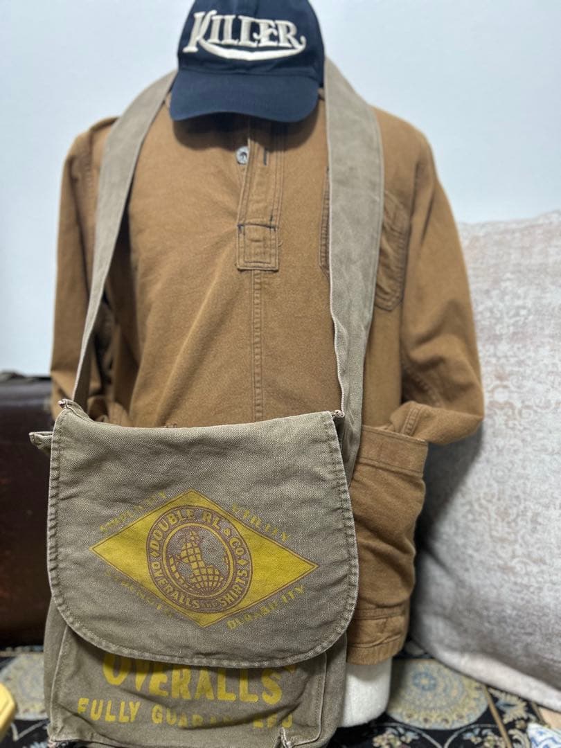 雰囲気抜群　RRL キャンバス　ダック　ショルダーバッグ　 斜め掛け