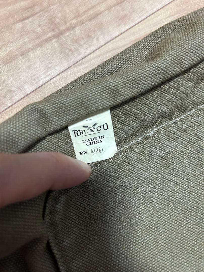 雰囲気抜群　RRL キャンバス　ダック　ショルダーバッグ　 斜め掛け