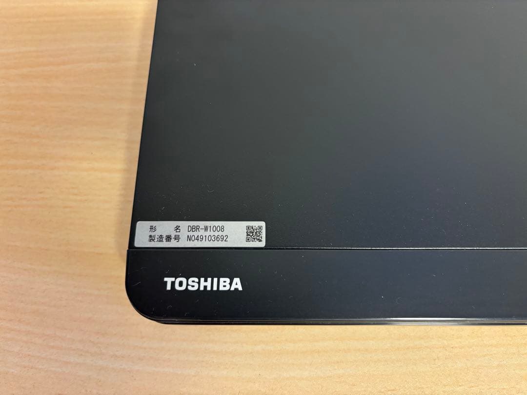 TOSHIBA REGZA ブルーレイレコーダー　DBR-W1008