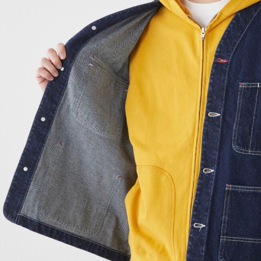 新品　クリフメイヤー　ノーカラーデニムジャケット