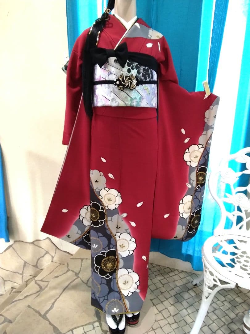 振袖フルセット、西陣高級袋帯、成人式、重ね衿、帯揚げ帯締め、長襦袢