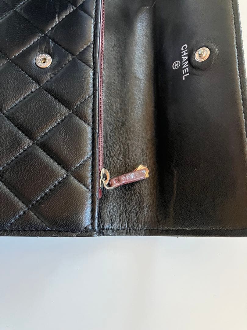 CHANEL マトラッセ　ラムスキン　長財布