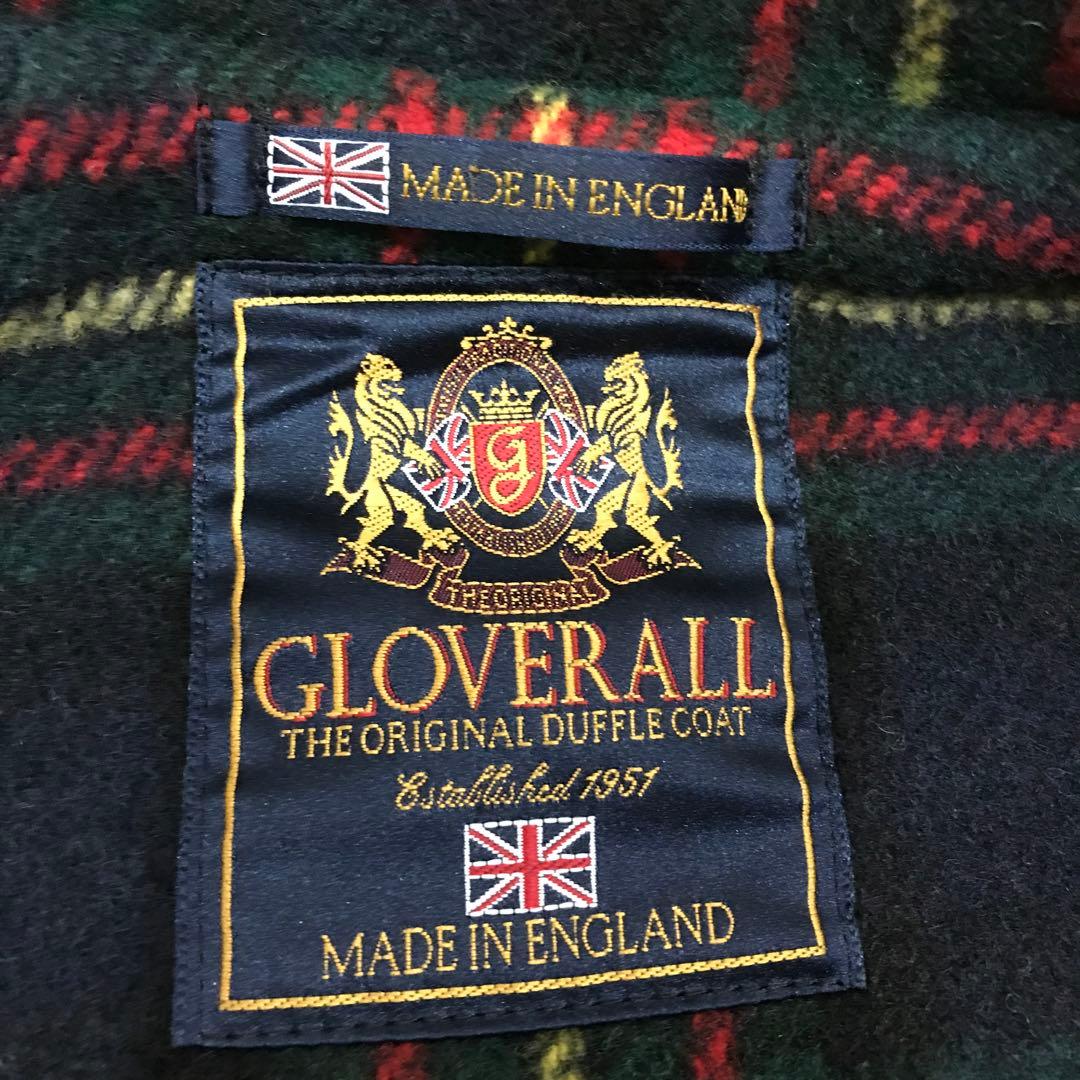 ★良品★GLOVERALL グローバーオール ダッフルコート 裏地チェック 38
